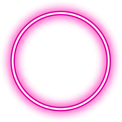 Round Neon Frame 